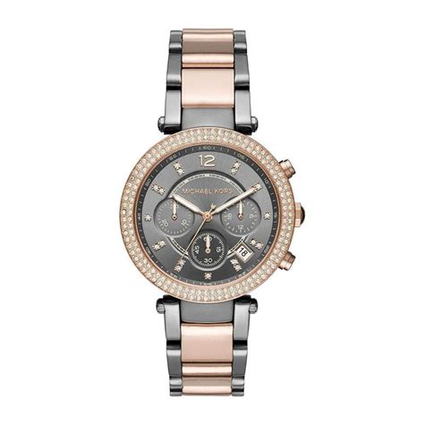 michael kors mk6440 ladies parker two tone watch|Michael Kors Women's Parker Two.